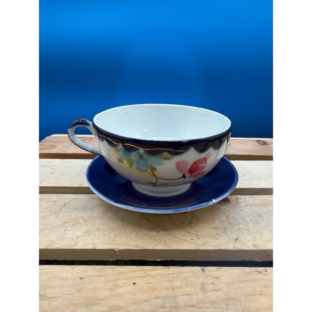 Vintage Made in Japan Tea Cup and Coaster Set - great condition